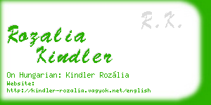 rozalia kindler business card